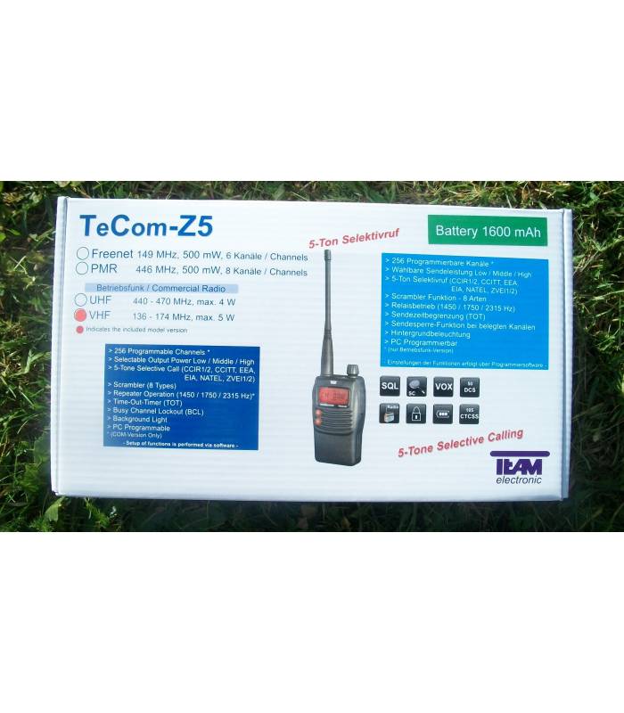 EMISORA DE CAZA Z5 VHF PARA ZONA NORTE