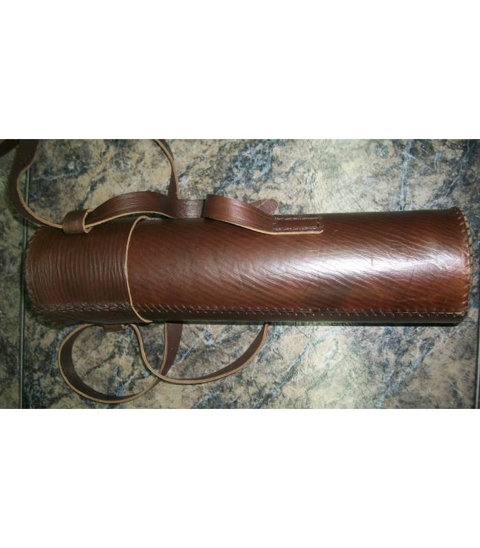 funda de cuero engrasado para cualquier visor