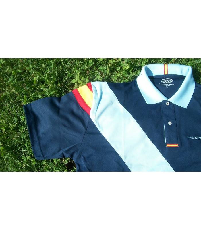 camiseta logo cazarbarato con bandera de España