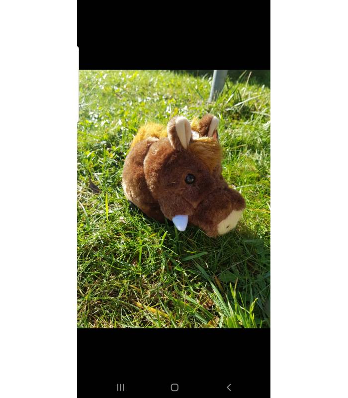 Peluche jabali con sonido 20 cm